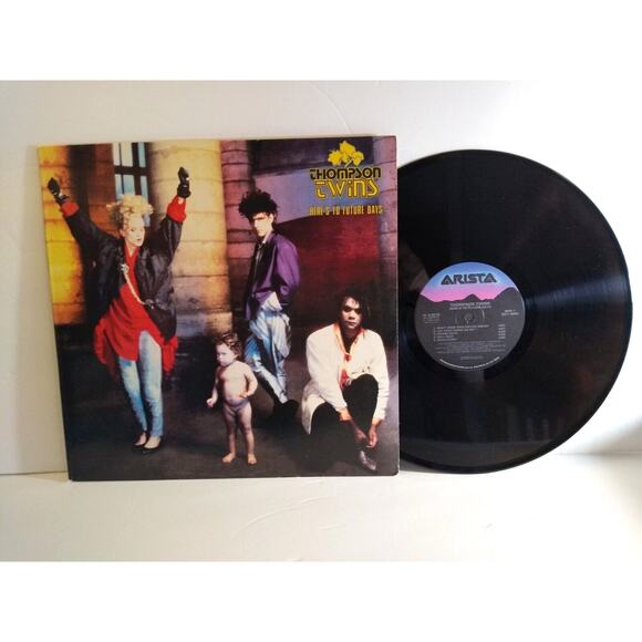 Thompson Twins Heres To Future Days 1985 Vinyl LP Record Translucent Synth-Pop - Picture 1 of 4